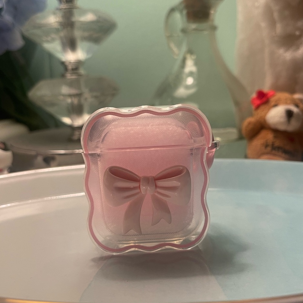 Pink Bownot AirPods 1/2 Case